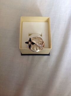 Серебряное кольцо с эмалью