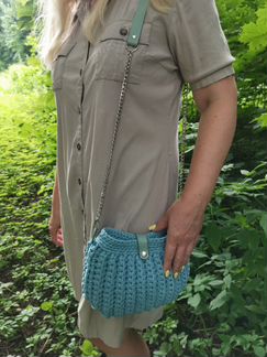 Сумка ручной работы из нат. материалов