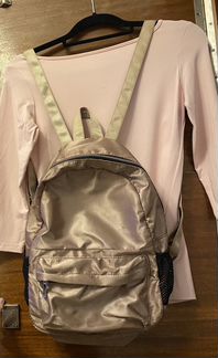 Рюкзак атласный house бежевый шёлковый сатиновый б