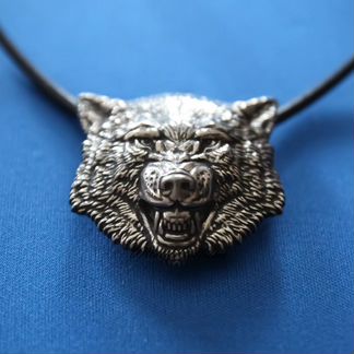 Медальон ведьмака Геральта Подвеска голова волка