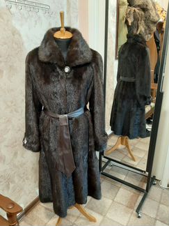Норковая Шуба 48-50,Грец,цвет Шоколадная, В Идеале