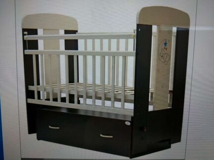 Детская кроватка Топотушки Верона поперечный маятн