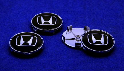 Комплект колпачков неоригинальных дисков Honda чер
