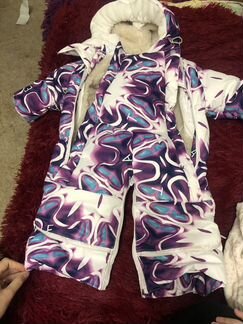 Зимний комбинезон конверт на 56-80 рост новый