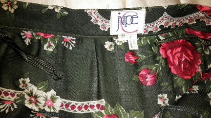 Винтаж.Новая юбка в складку шерсть.Франция