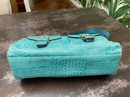 Сумка багет винтаж натуральная кожа