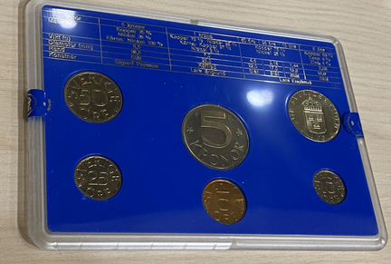 Швеция 1980 годовой набор. UNC
