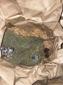 Деревянные коробки состояние новых с новогодним на