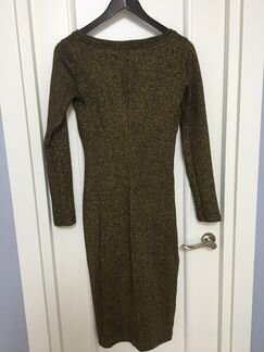 Золотое платье mango