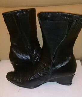 Сапоги кожаные весна-осень. Размер 39