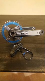 Шатуны Shimano SLX и успокоитель E13