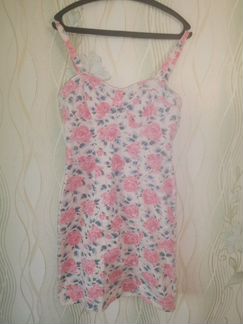 Сарафан джинсовый розовый, р. 44