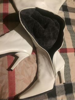 Белоснежные ботфорты, зима, эксклюзив