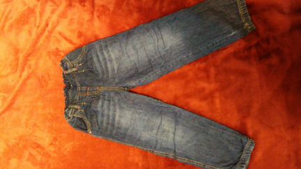 Утепленые джинсы д/д 110-116