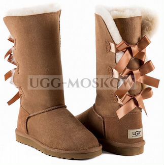 Угги Ugg Bailey Bow Tall II Chestnut Ар-N721