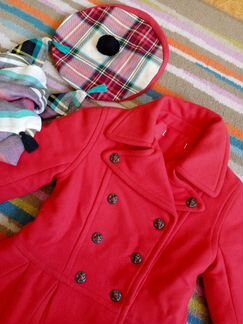 Шерстяное пальто берет шарф Jean Paul Gaultier