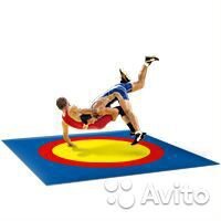 Борцовское покрытие 4*4 м для Самбо карманы