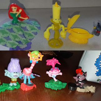 Игрушки из кендера принцессы Диснея 2020 и тролли