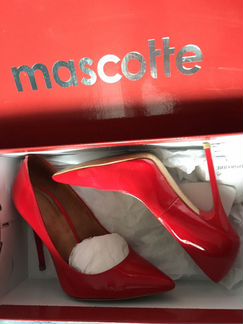 Туфли красные mascotte, золотые Lost ink