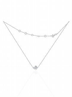 Серебряный чокер с кристаллом Swarovski
