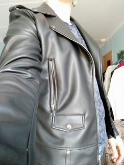 Тренч мужской. Кожаная мужская куртка Zara