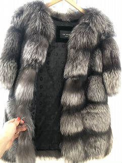 Полушубок из чернобурки женский размер 40-42 (xs-s