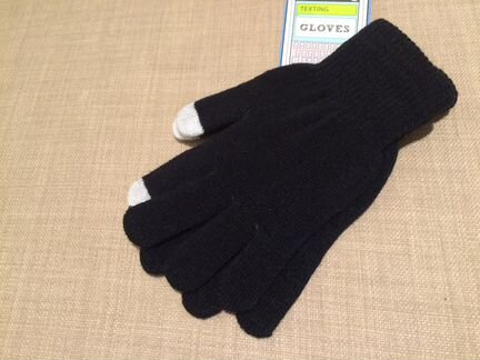 Перчатки сенсорные черные, Touch screen