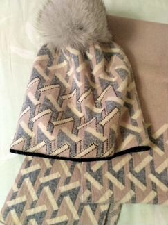 Шапка и шарф набор комплект