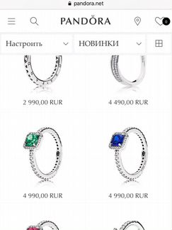 Кольцо Pandora