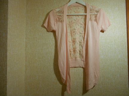 Красивый нежный кружевной кардиган жакет кофточка