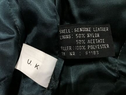 Мужская кожаная куртка пилот U2