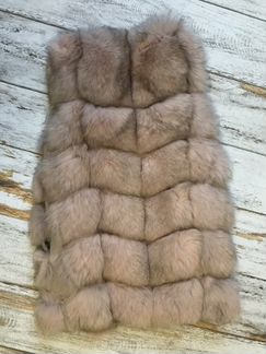 Жилет натуральный. Песец