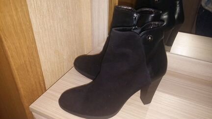 Новые полусапожки Respect, нат кожа+мех