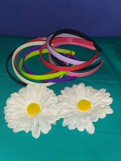 Ободки для волос и Ромашки-заколки