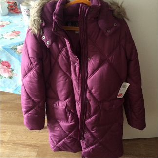 Тёплое полупальто для девочки