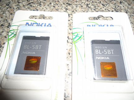 Новые nokia BL-5BT(2 шт)