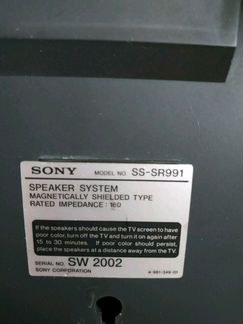 Колонки акустические Sony