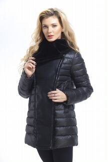 Новый пуховик дубленка