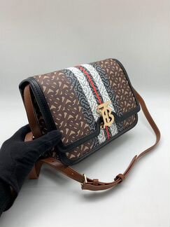 Сумка Burberry канва с принтом тб