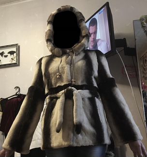Шикарная шубка из бобра с норкой