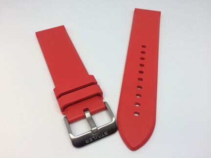 Ремешок натуральный Красный каучук Stailer 3 видов