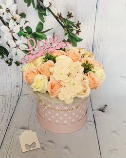 Букет из мыльных роз