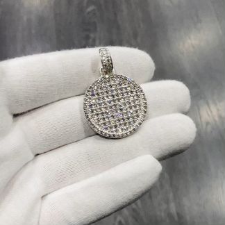Серебряный кулон с фианитами