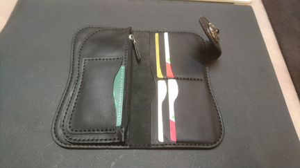 Кошелек лонгер из натуральной кожи