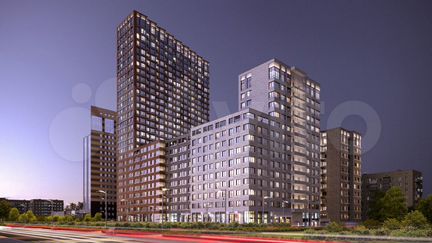 1-к апартаменты, 43.6 м², 2/29 эт.