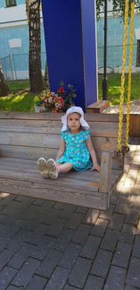 Платье с ромашками 86-92